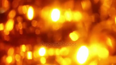 Yumuşak odaklı turuncu Led ışıkları yanıp sönen kesintisiz loop