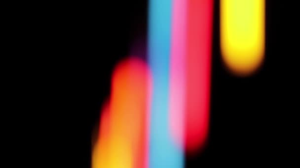 Abstrato Cor Luzes Fundo Luzes Fluorescentes Verticais Coloridas Borradas Lâmpada — Vídeo de Stock
