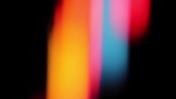 Abstraktní Barevná Světla Pozadí Rozmazané Barevné Svislé Fluorescenční Lampy Pohupující — Stock video