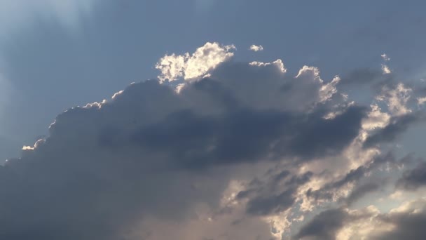 Yumuşak Odak Güzel Erken Gün Batımı Gökyüzü Yavaşça Hareket Eden — Stok video