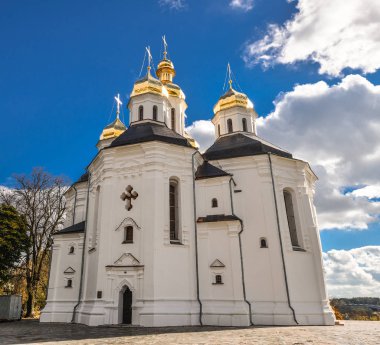 Chernihiv, Ukrayna - 19 Ekim 2016: St. Catherine's Kilisesi, Chernihiv Ukrayna Europe Avrupa kültürel anıtlar. 18. yüzyılın başlarında. Chernihiv Kiev Rus en eski kentlerden biridir