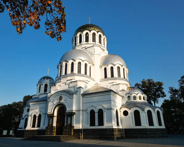 20 Ekim 2016 - Kamianets-Podilskyi, Ukrayna: Eski Alexander Nevsky Katedrali, Kamenetz-Podolsk. Antik katedral güzel Kamianets-Podilskyi, Khmelnitsky region, Ukrayna