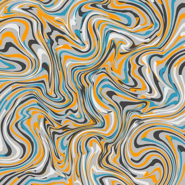 Blur fondo reativo jaspeado con ondas abstractas pintadas al óleo. Fondo vectorial pintado brillante colorido abstracto. Estilo gráfico para papel pintado, envoltura, tela, estampados, pancartas — Archivo Imágenes Vectoriales