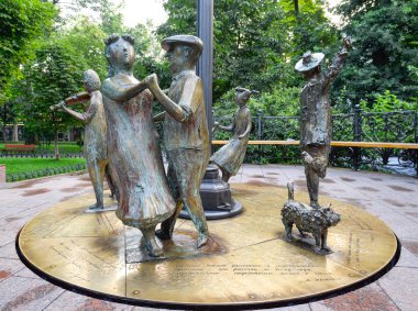 Odessa, Ukrayna - 15 Temmuz 2016: Anıt Odessa zaman, Odessa Ukrayna, Avrupa'ya. Anıt 