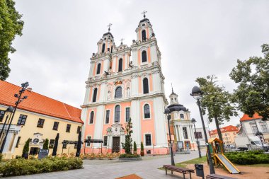  Güzel eski Kilisesi, St. Catherine, Vilnius, Litvanya