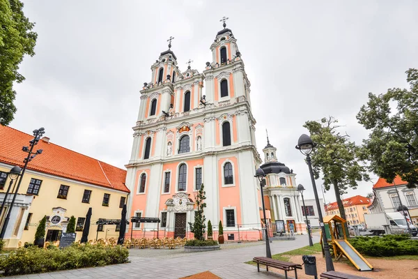 Piękny stary kościół św, Wilno, Litwa — Zdjęcie stockowe