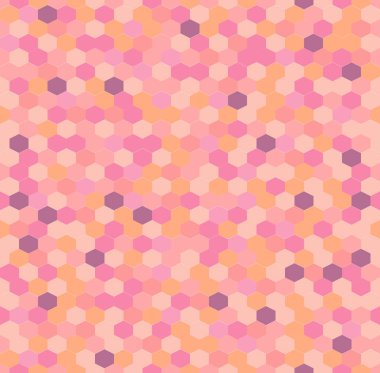 Soyut sorunsuz döşeme piksel sanat vektör deseni pembe. Mozaik kesintisiz renkli parlak vektör arka plan. Grafik stili için duvar kağıdı, sarma, kumaş, arka plan, giyim, baskı, afiş