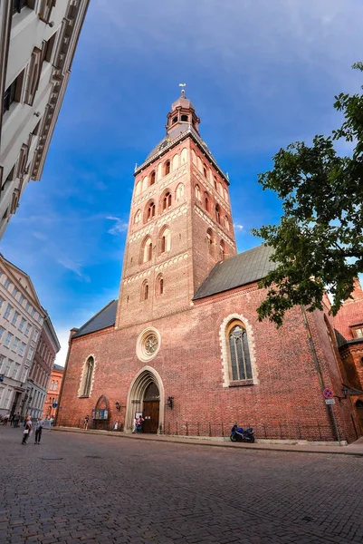 Riga Latvia August 2017 Back View View Riga Cathedral Dome — Stock Photo, Image