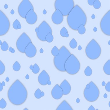 Modaya uygun kağıt sanat tarzı seamless 3d modeli. Beyaz kağıt su kolaj arka plan damla. Geometrik tasarım afiş, kapağı, broşür, şablon için. Dünya Su günü - 22 Mart. Görünür kafes sınır