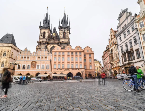 Praga República Checa Octubre 2017 Vista Plaza Ciudad Vieja Antigua —  Fotos de Stock