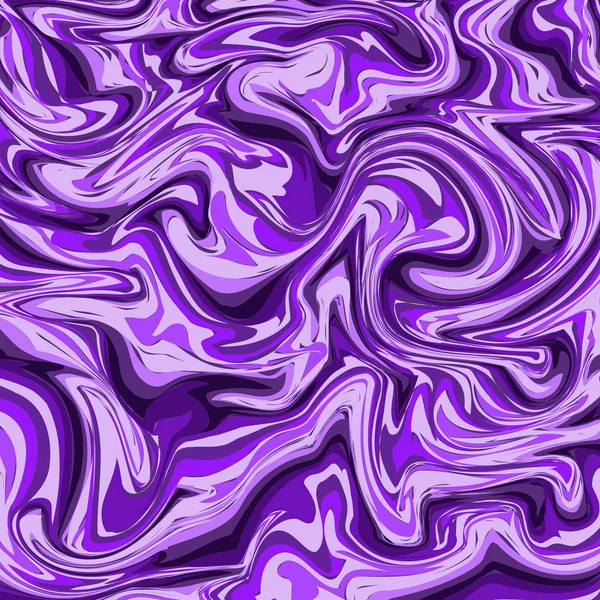 Patrón Mármol Púrpura Tinta Rayas Onduladas Colorido Brillante Pintado Fondo — Archivo Imágenes Vectoriales