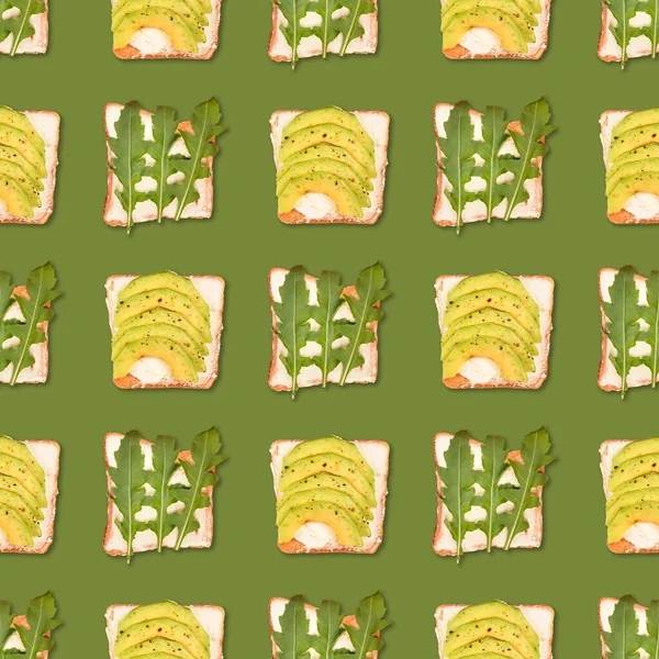 샌드위치나 토스트에 삶을 때 사용하는 솔기없는 무늬 — 스톡 사진