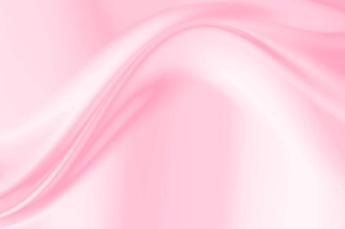 Yumuşak dalgalı beyaz ve pembe kumaş arkaplan.