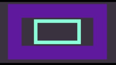 Soyut canlandırılmış arkaplan. Kesme yolu etkisi olan dikdörtgenli soyut bir teknoloji arkaplanının canlandırması