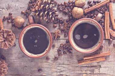 Kahve, Noel natürmort.