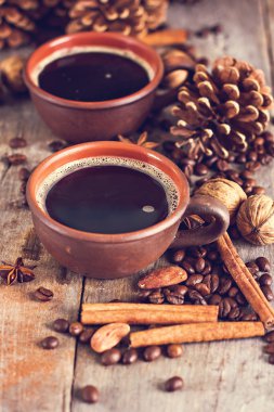 Kahve, Noel natürmort.