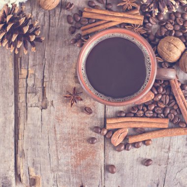 Kahve, Noel natürmort.