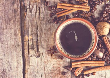 Kahve, Noel natürmort.