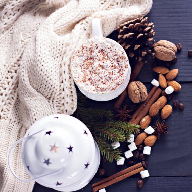 Kakao, kahve marshmelou