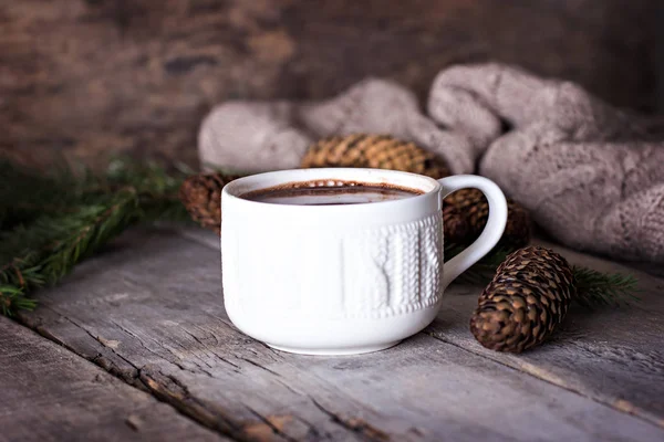 Café, Natal ainda vida . — Fotografia de Stock