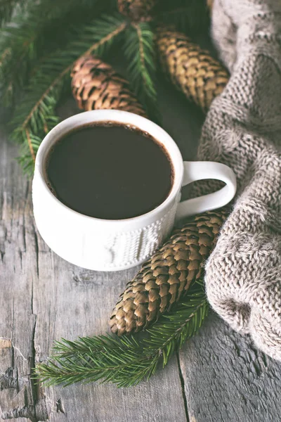 Café, Natal ainda vida . — Fotografia de Stock
