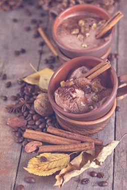 Baharat ile Çikolatalı dondurma 