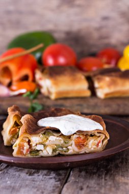 sebzeli meyveli turta