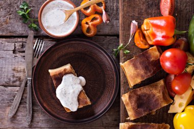 sebzeli meyveli turta