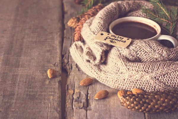 Koffie, Kerstmis stilleven. — Stockfoto