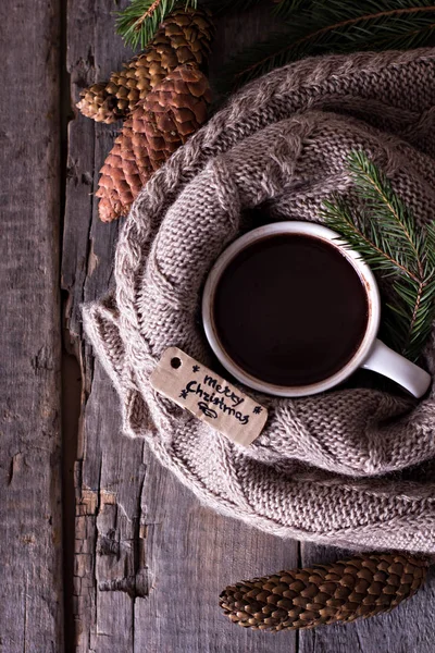 Café, Natal ainda vida . — Fotografia de Stock