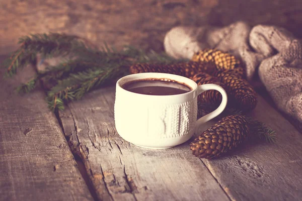 Café, Natal ainda vida . — Fotografia de Stock