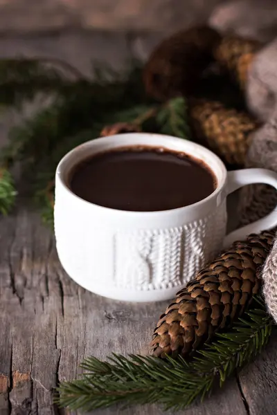 Café, Navidad naturaleza muerta . — Foto de Stock