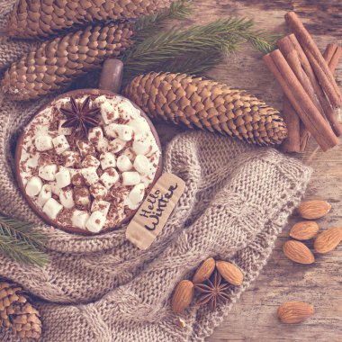 Kahve, Noel natürmort.