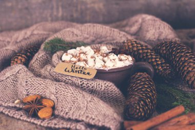 Kahve, Noel natürmort.