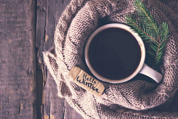 Koffie, Kerstmis stilleven. — Stockfoto