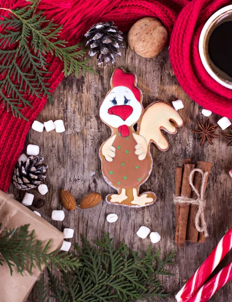 Gingerbread in the form of a rooster