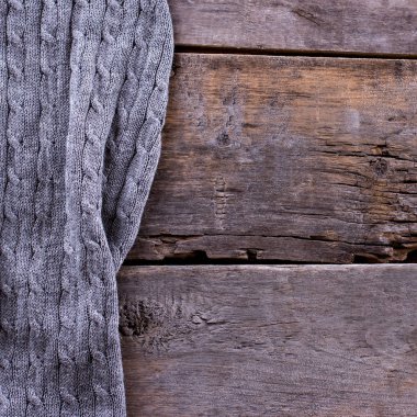 eski ahşap kurullarında örme ekose, kazak