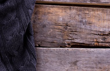 eski ahşap kurullarında örme ekose, kazak