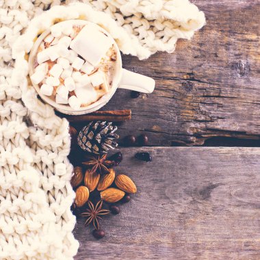 Kahve, Noel natürmort.