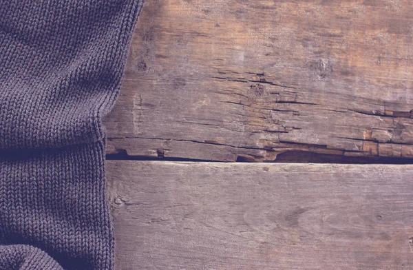 eski ahşap kurullarında örme ekose, kazak