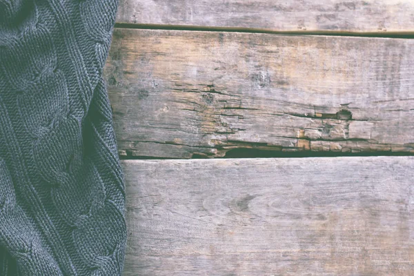 eski ahşap kurullarında örme ekose, kazak