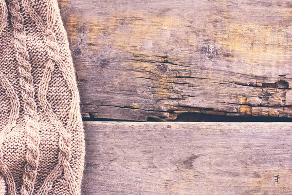 eski ahşap kurullarında örme ekose, kazak