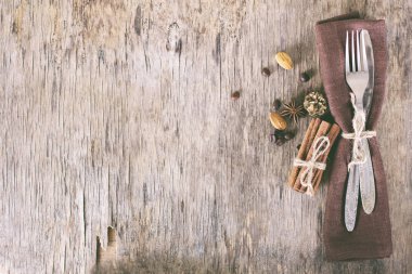 Tablo ile bir kış, Noel dekorasyonu ayarla