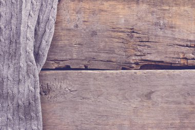 eski ahşap kurullarında örme ekose, kazak