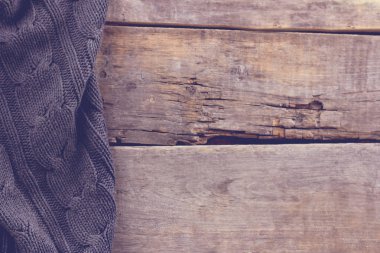 eski ahşap kurullarında örme ekose, kazak