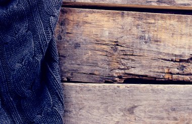 eski ahşap kurullarında örme ekose, kazak