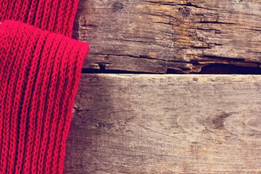 eski ahşap kurullarında örme ekose, kazak