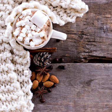 Kahve, Noel natürmort.