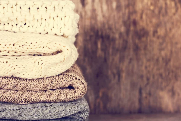 Yün kazak, ekose yığını