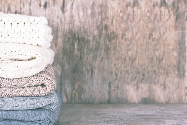 Yün kazak, ekose yığını